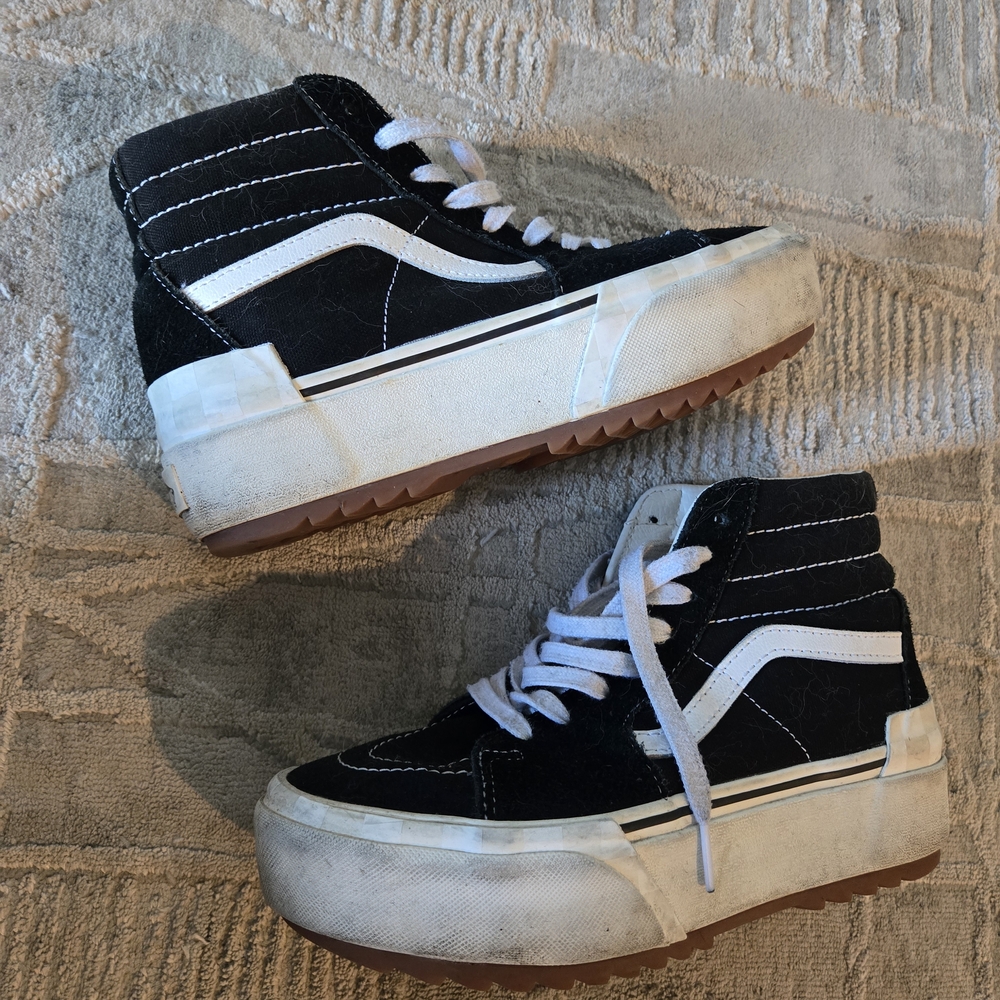 Vans Classic Black and White Sneakers